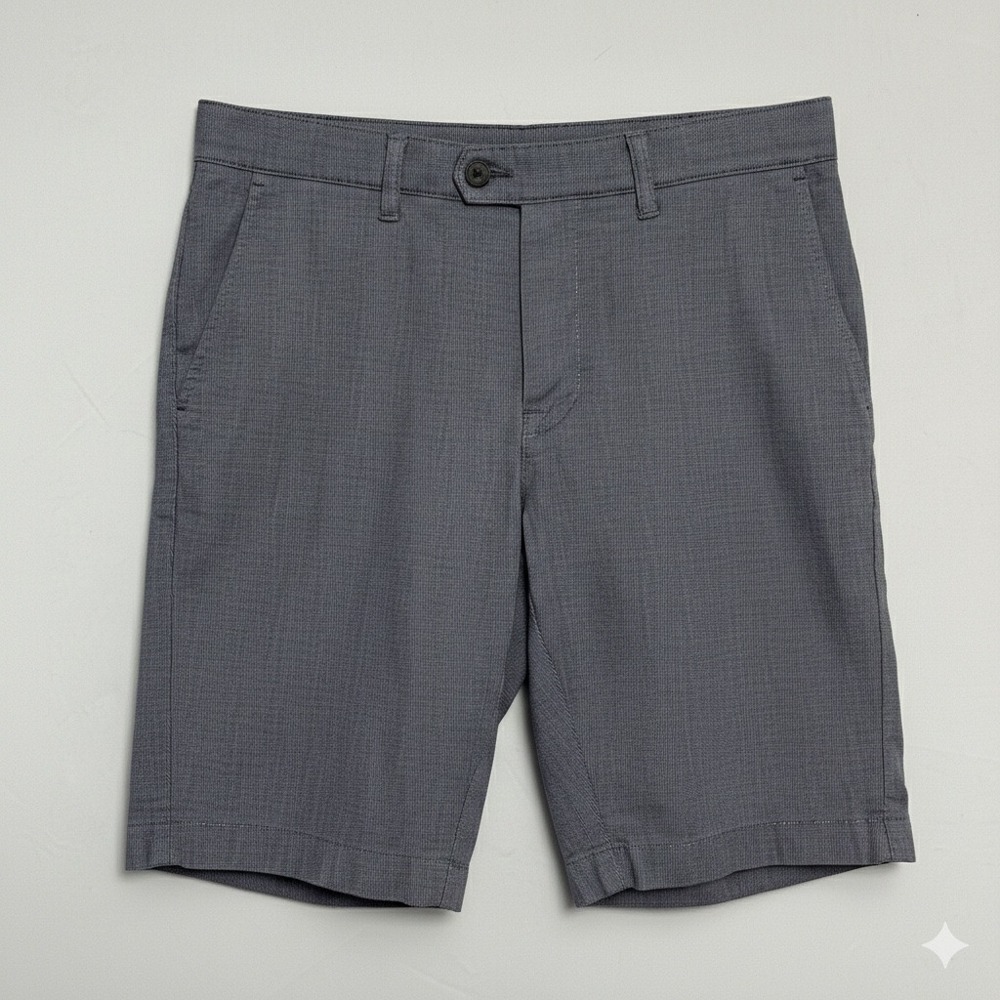 Ted Baker London Blue Micro Check Tailored Shorts Size 31‎